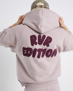 River Island Womens Hoodie Pink RVR Edition Back Print