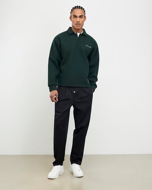 River Island Mens Polo Shirt Green Oversized Fit Sanctuaire