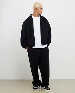 River Island Mens Joggers Black Sanctuaire Club Wide Fit