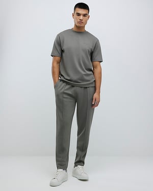 River Island Mens Joggers Khaki Slim Fit
