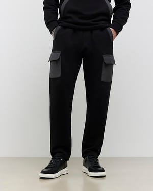 River Island Mens Joggers Black Slim Fit Luminus