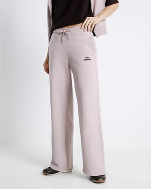 River Island Womens Joggers Pink RVR Edition Wide Leg