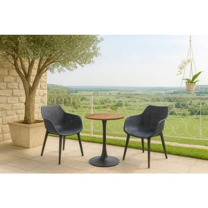 SenS-Line jamy hpl tuintafel Ø70cm houtkleur