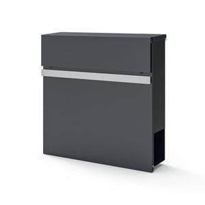 Westmann Brixa c wandbrievenbus met krantenvak met slot -