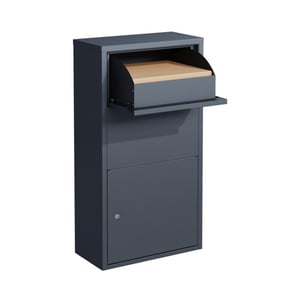 Westmann Pollux pakketbrievenbus staande pakketbox antraciet
