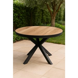 SenS-Line milano tuintafel Ø120cm houtkleur