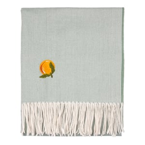 Furn Fruits Lightweight Embroidered Throw