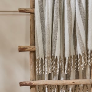 Wylder Beechwood 100% Cotton Woven Stripe Throw