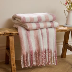 Wylder Beechwood 100% Cotton Woven Stripe Throw