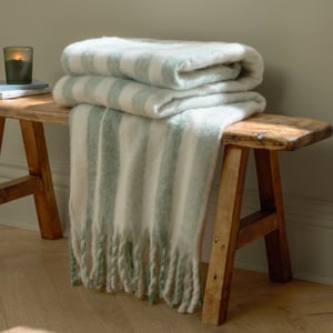Wylder Beechwood 100% Cotton Woven Stripe Throw