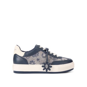 Kurt Geiger London Suede Fabric Monogram Flatform Sneakers