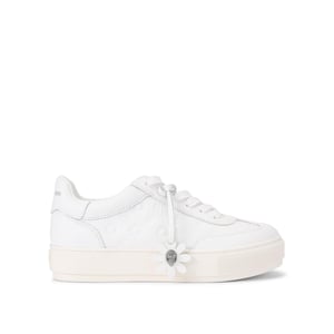 Kurt Geiger London Leather Monogram Flatform Sneakers