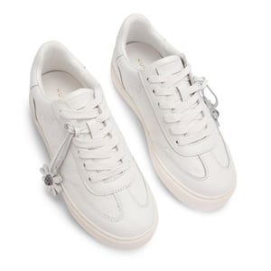 Kurt Geiger London Leather Monogram Flatform Sneakers