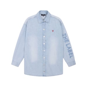 Alix The Label Flowy denim dress blue denim