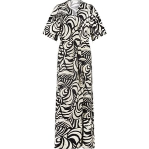 Tramontana Dress print black & stone
