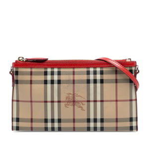 Pre-owned Haymarket Check Coated Canvas Peyton Crossbody