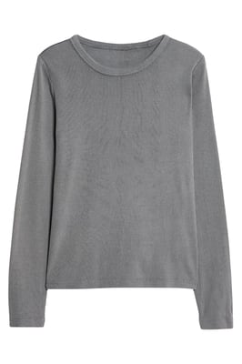 Ribbed Long Sleeve Top