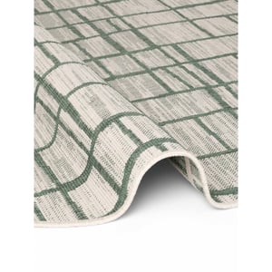 Ted Baker Ted baker haringey rond buitenkleed groen wit- 160 cm rond