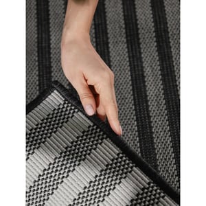 Ted Baker Ted baker haringey buitenkleed zwart wit- 120x170 cm