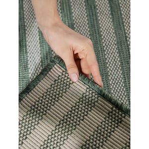 Ted Baker Ted baker haringey buitenkleed groen wit- 120x170 cm