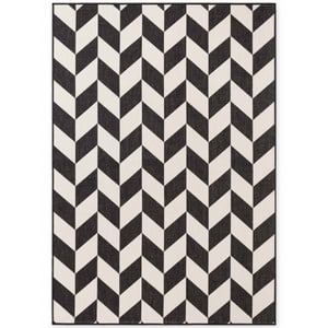 Ted Baker Ted baker haringey buitenkleed zwart wit- 160x230 cm