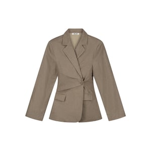 Olaf Asymmetric linen blazer blazers w240506