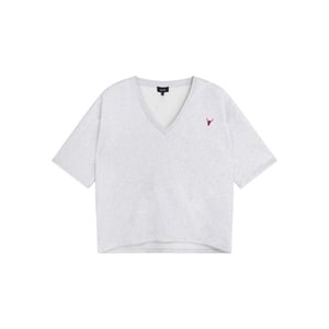 Alix The Label Ladies knitted v-neck shortsleeve sweater t-shirts 2603873597