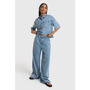Alix The Label Denim wide pants blue denim