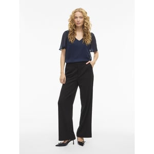 Vila Vifalia v-neck ss top noos navy