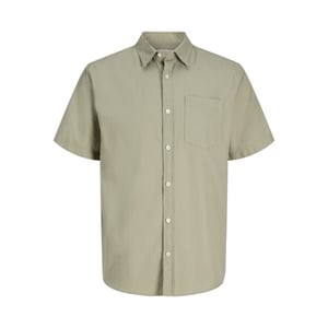 Jack & Jones Jornantucket dobby shirt ss olijf