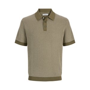 Jack & Jones Jprblukingsley knit polo ss dessin