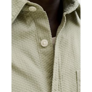 Jack & Jones Jornantucket dobby shirt ss olijf