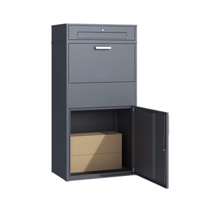 Westmann Pavo xxl pakketbrievenbus met los postvak 45x72x128 cm antraciet