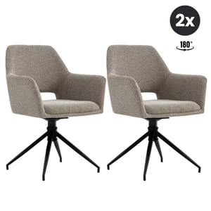 Multifurn Eetkamerstoel tess linnen (set van 2)