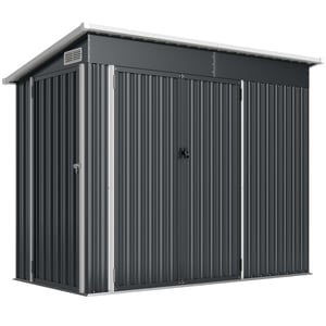 4goodz Gereedschapsschuur metaal met 3 deuren 234x132x185 cm -