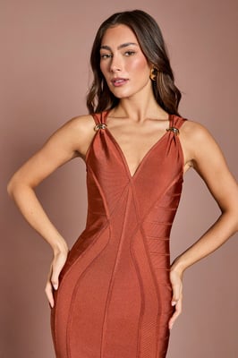 Sleeveless Bandage Fitted Pencil Dress