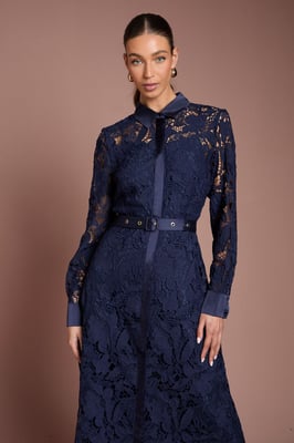 Lace Shirt Dress