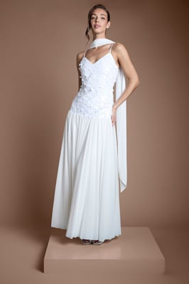Muse Sequin and Mesh Maxi Wedding Dress