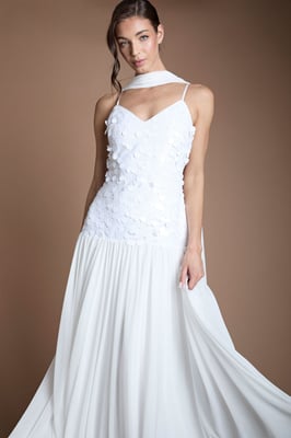 Muse Sequin and Mesh Maxi Wedding Dress