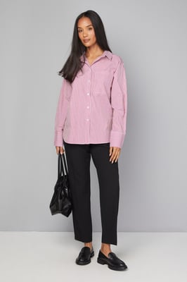 Stripe Pocket Side Tape Shirt
