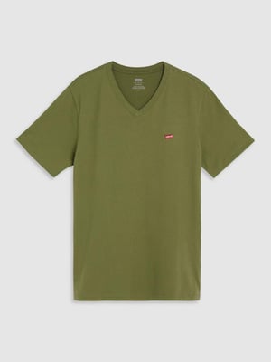 Mens Bluish Olive Classic Neck T-Shirt