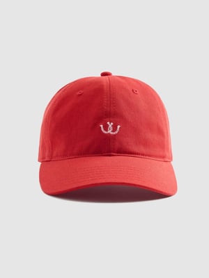 Womens Mars Red Mini Graphic Print Cap