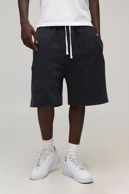 Essential Washed Oversized Drop Crotch Short