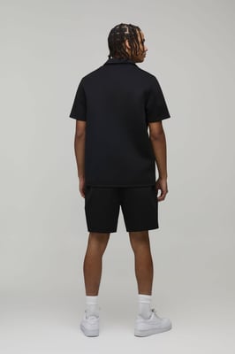 Regular Fit Shirt and Relaxed Short Scuba Set