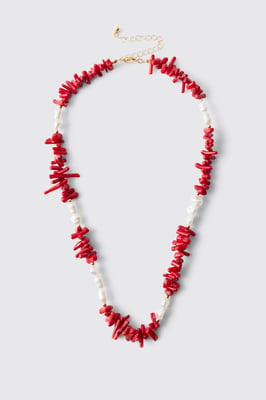 Beaded Shell & Pearl Necklace