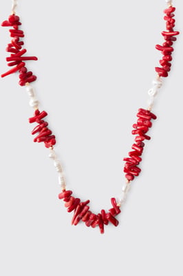 Beaded Shell & Pearl Necklace