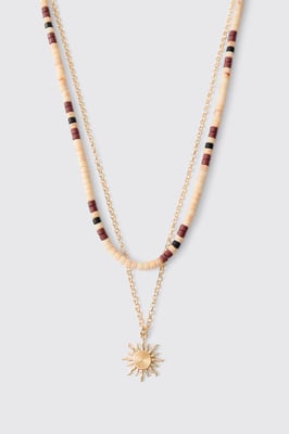Sun Beaded Necklace
