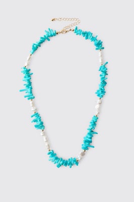 Beaded Shell & Pearl Necklace