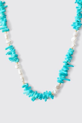 Beaded Shell & Pearl Necklace