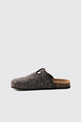 Felt Buckle Mule